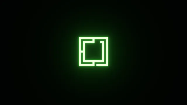 Neon Glow wallpaper: emerald logo 4k