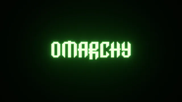 Neon Glow wallpaper: emerald wordmark 4k