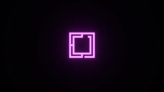 Neon Glow wallpaper: orchid logo 4k