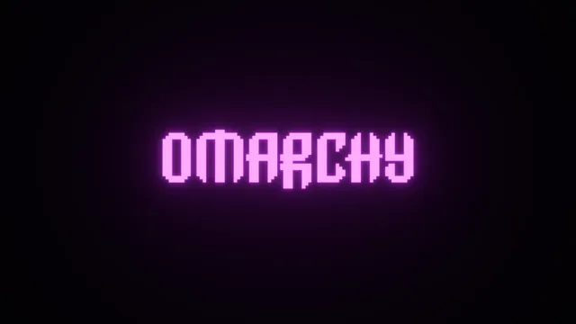 Neon Glow wallpaper: orchid wordmark 4k