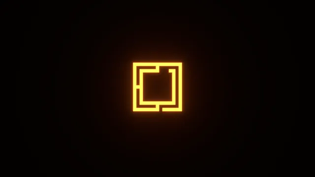Neon Glow wallpaper: gold logo 4k
