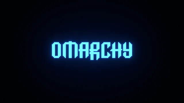 Neon Glow wallpaper: blue wordmark 4k