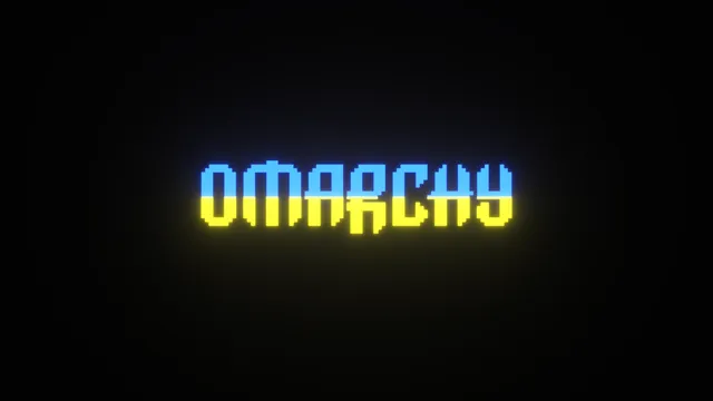 Neon Glow wallpaper: blue yellow wordmark 4k
