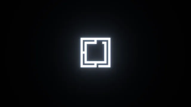 Neon Glow wallpaper: ice white logo 4k