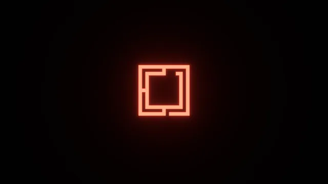 Neon Glow wallpaper: hot coral logo 4k