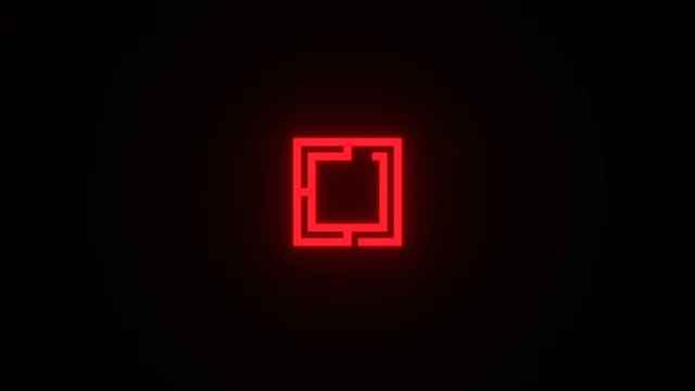 Neon Glow wallpaper: ruby red logo 4k
