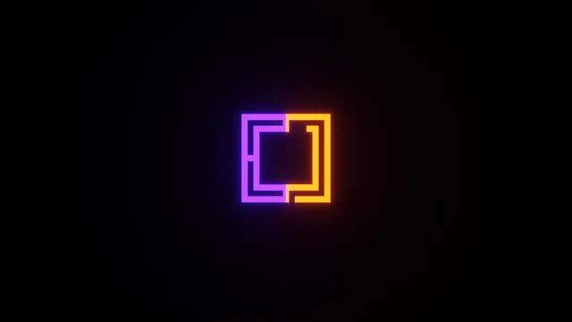 Neon Glow wallpaper: vaporwave logo 4k