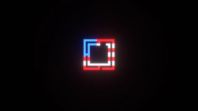 Neon Glow wallpaper: red white blue logo 4k