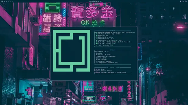 About window