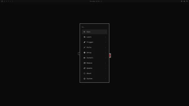 Omarchy menu