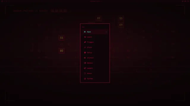 Omarchy menu