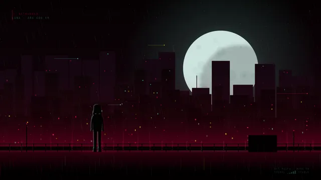 Netrunner wallpaper: moonshot