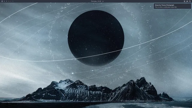 Empty desktop