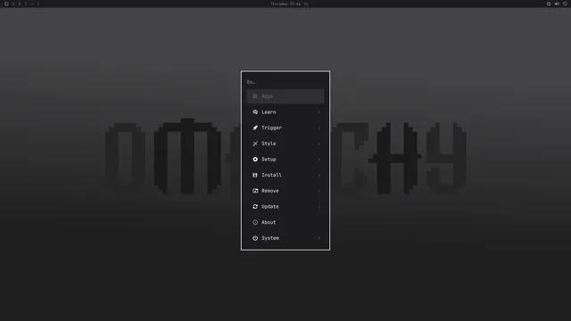 Omarchy menu