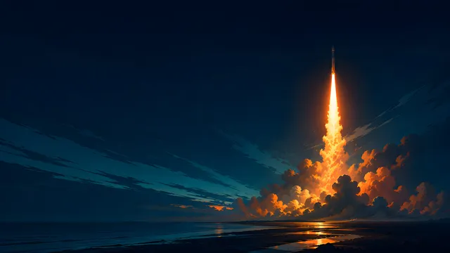 Omalaunch Dusk wallpaper: omalaunch dusk rocket