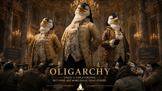 Omarchy Oligarchy Theme wallpaper: 1