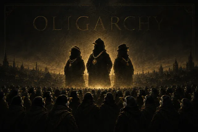 Omarchy Oligarchy Theme wallpaper: 3