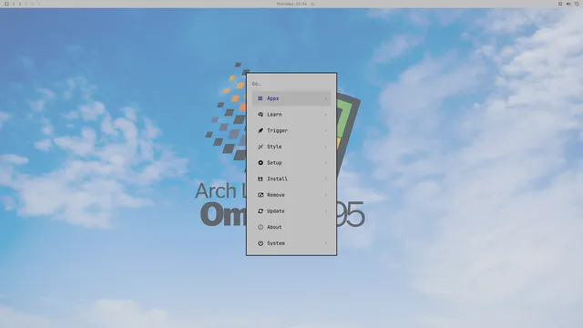 Omarchy menu