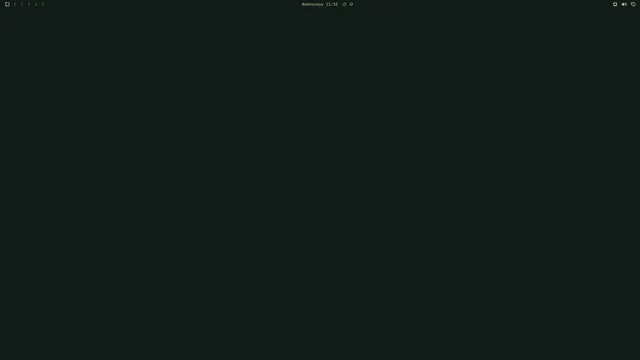Empty desktop