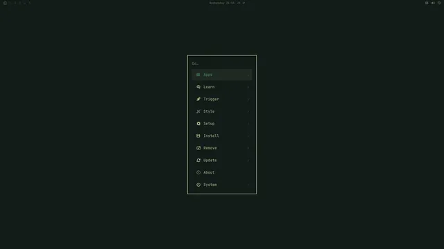 Omarchy menu