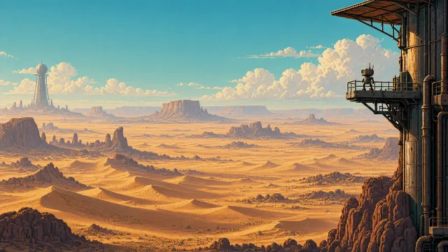 Outpost wallpaper: desert