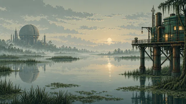Outpost wallpaper: swamp