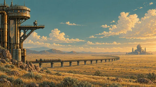 Outpost wallpaper: steppe