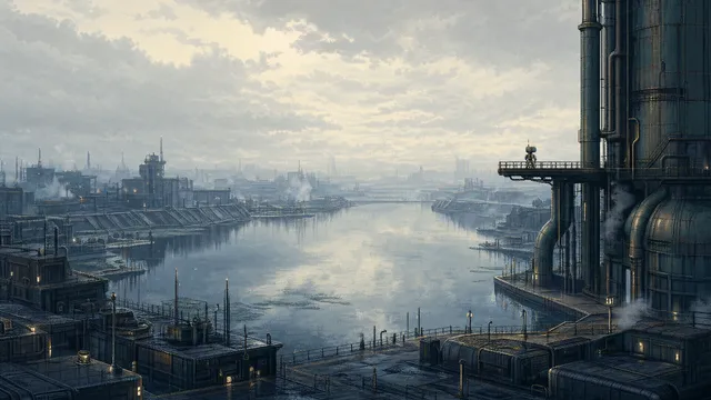 Outpost wallpaper: water city