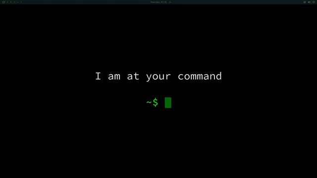 Empty desktop