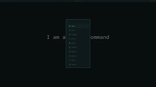 Omarchy menu