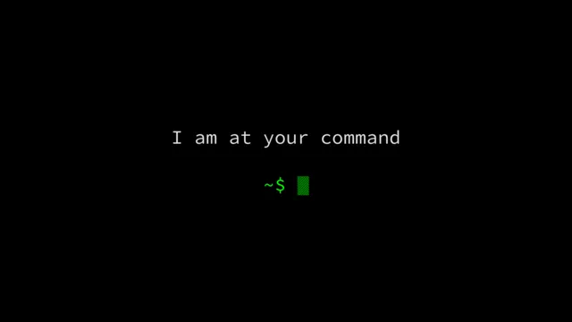Phosphor Os wallpaper: at your command