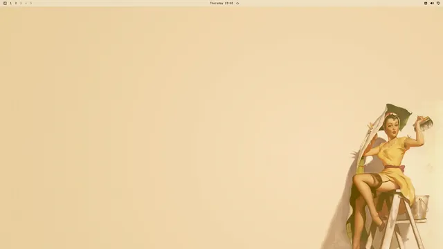 Empty desktop