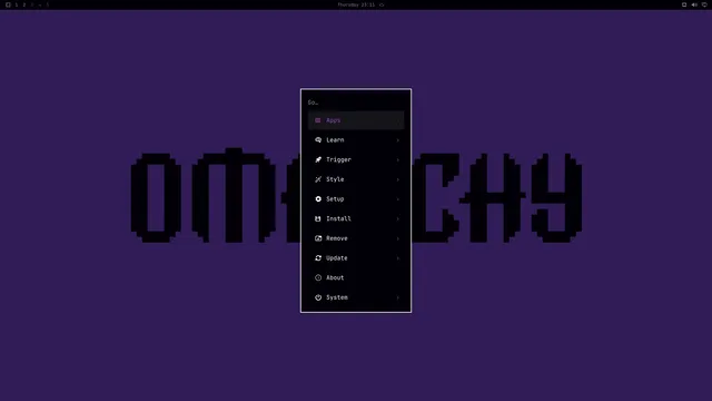 Omarchy menu