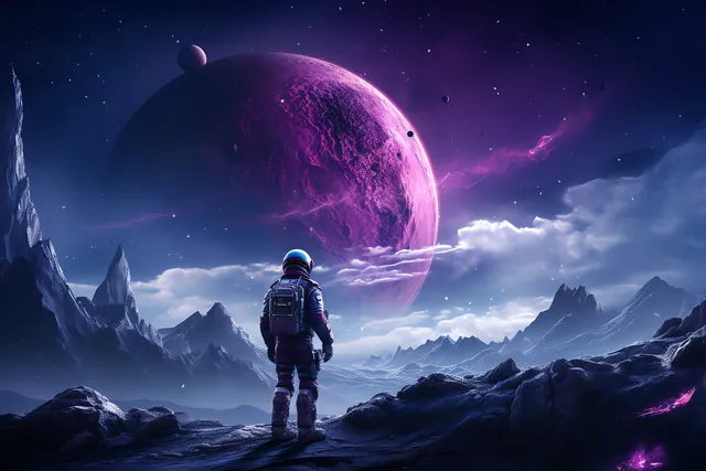 Purple Moon wallpaper: BG09