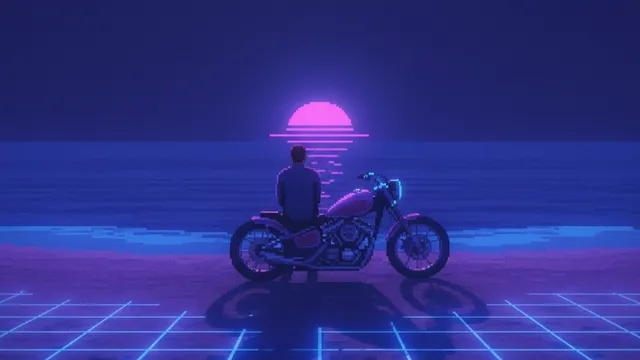Purplewave wallpaper: b sunset