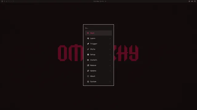 Omarchy menu