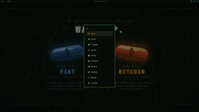 Omarchy menu