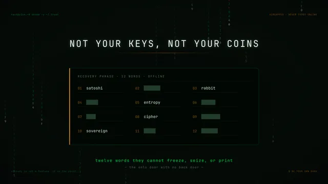 Red Pill wallpaper: not your keys