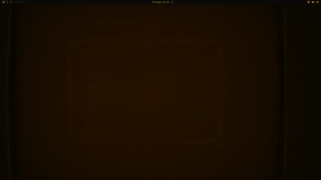 Empty desktop