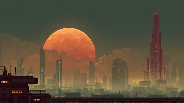 Ristretto wallpaper: industrial moon