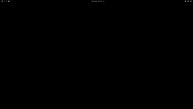 Empty desktop