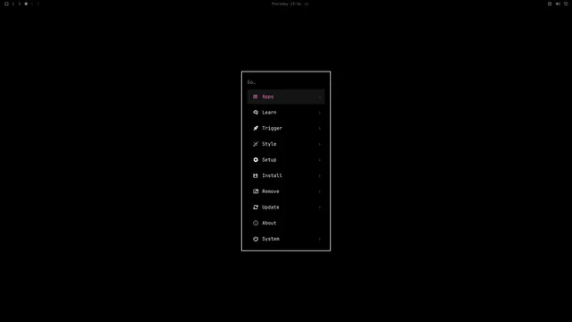 Omarchy menu