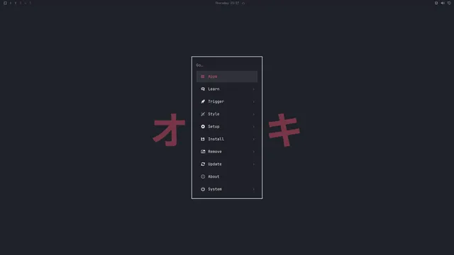 Omarchy menu