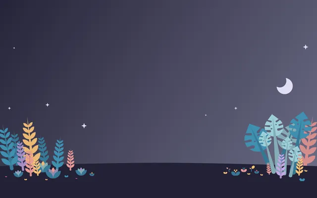 Rose Pine Moon wallpaper: leafy moon