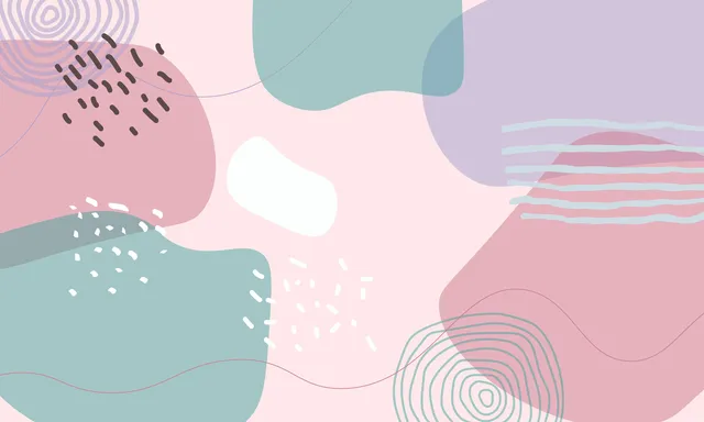 Rose Pine wallpaper: funky shapes