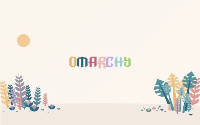 Rose Pine wallpaper: omarchy plants