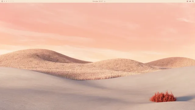 Empty desktop