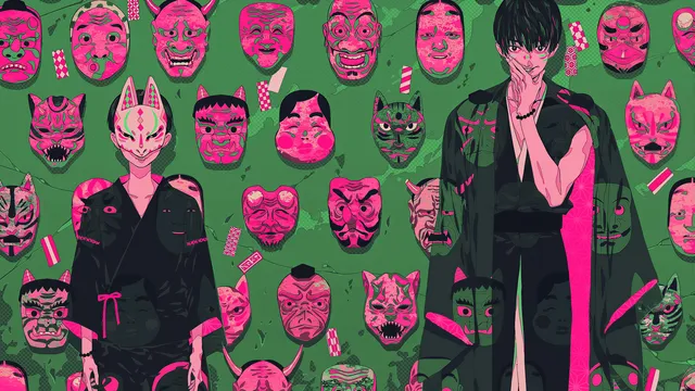 Sakura Mochi wallpaper: oni mask gallery