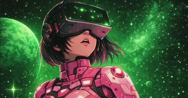 Sakura Mochi wallpaper: vr nebula runner