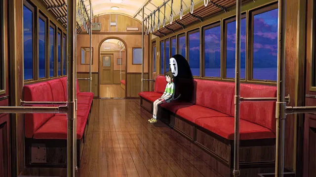 Shinsekai wallpaper: spirited away train 4k